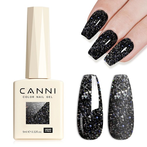 Glitter nail polish - polish, 1pcs