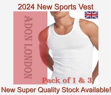 New 2024 Winter Men WHITE VEST 1 3 pack PLAIN MEN  VEST | 100% COTTON VEST S-XXL