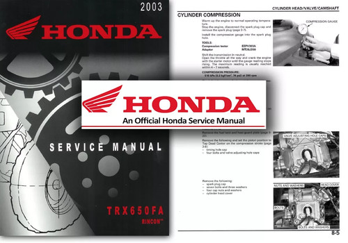 Honda trx650 rincon service - honda,