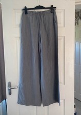 Zara Grey Wide Leg Trousers