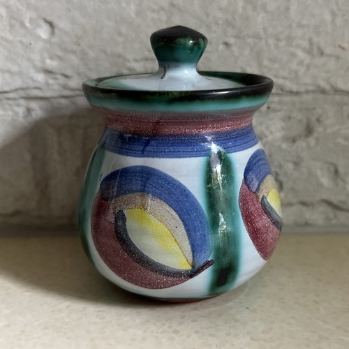 Tintagel pottery lidded pot - tintagel,