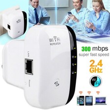 300Mbps WiFi Signal Extender Range Repeater Booster Internet Amplifier UK Plug
