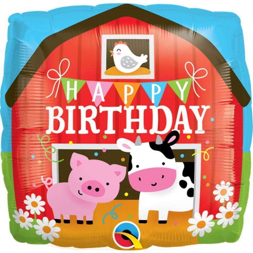 Farm animal birthday foil - farm,