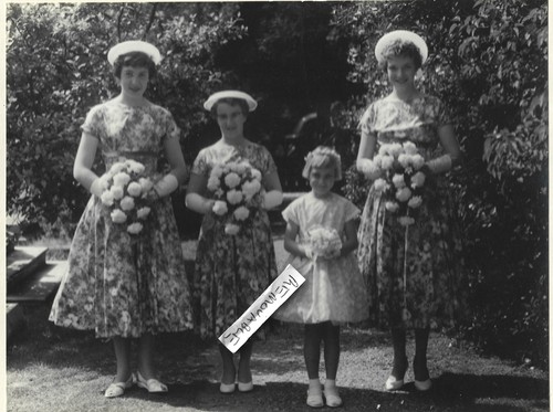Vintage wedding photo three - vintage,