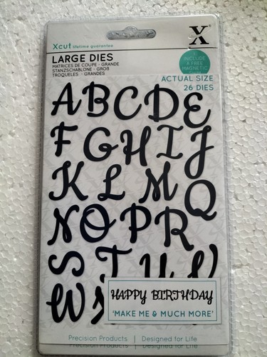 Xcut large dies alphabet - large,