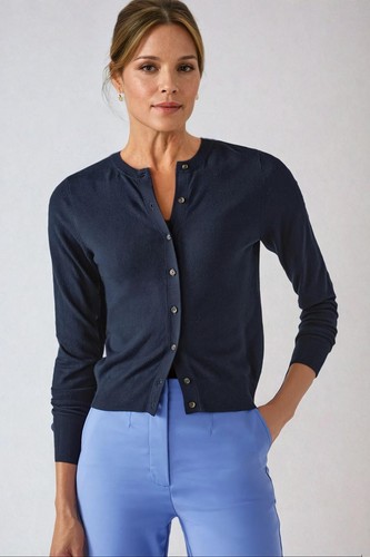 Round neck button down - m&s,