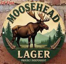 Retro TIN SIGN Moosehead Beer