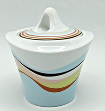 VINTAGE DEBENHAMS OPTIMIST MODERNIST SUGAR BOWL. 4" TALL