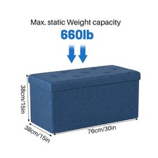 30 Inch Folding Ottoman With