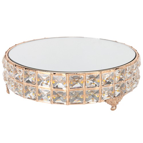 Crystal mirror cake stand - mirror,