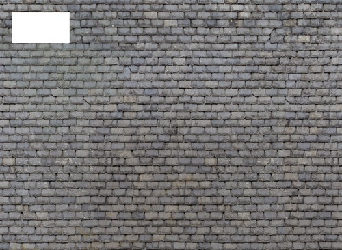 Weathered slate roofing - roofing, paper
