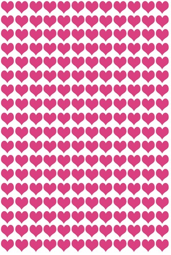 Small heart shape vinyl - small,
