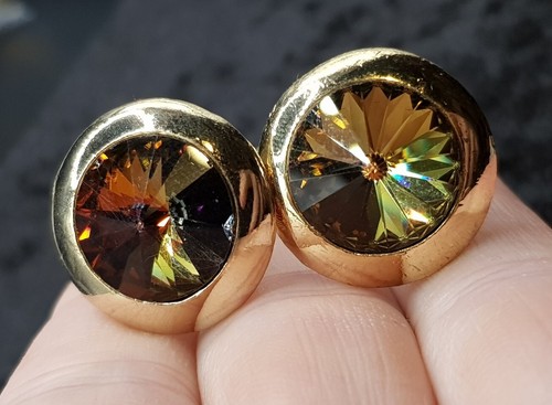 Pair chunky vintage gold - pair, of