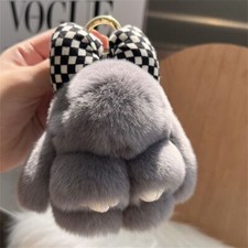 Adorable Fur Bunny Keychain