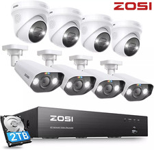 ZOSI POE CCTV 5MP HD Security