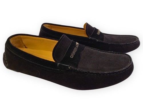 Giorgio armani suede loafers - armani,