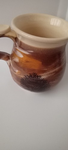 Boscastle pottery mug - mug, brown