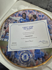 Chelsea Danbury Mint Plate First Step To Glory 2004/05 Champions 1-0 v Man Utd
