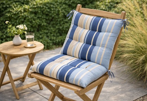 Nautical stripe seat pad - stripe,
