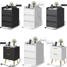 Bedside Table w/ Charging