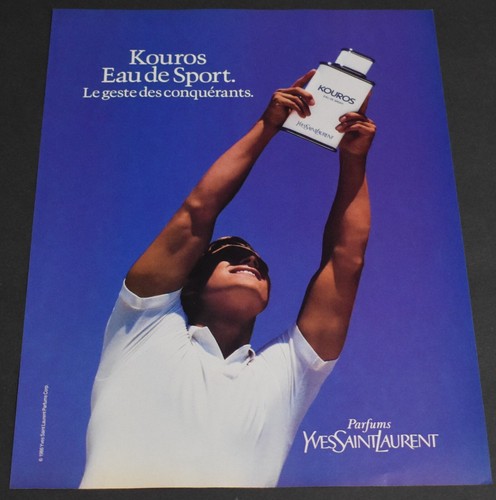 1986 print kouros eau - ad,