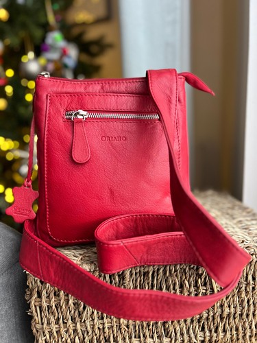 Oriano crossbody bag red - oriano,