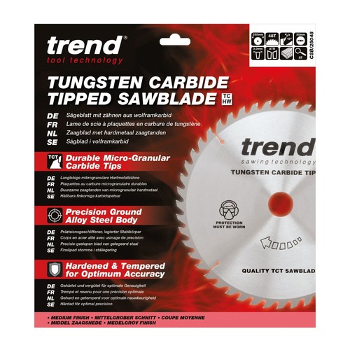 Trend 250mm 48t table saw - 48t,