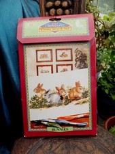 Vintage Bunnies Cross Stitch Kit Mouline Silks 