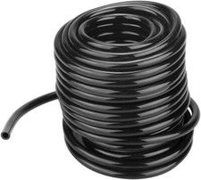 Irrigation Tube Hose 6mm Outer (4mm Inner)Black PVC Flexible Pipe for Garden 10m