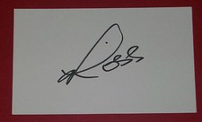 ROSS FISHER GOLF AUTOGRAPH HAND SIGNED INDEX CARD 2010 RYDER CUP