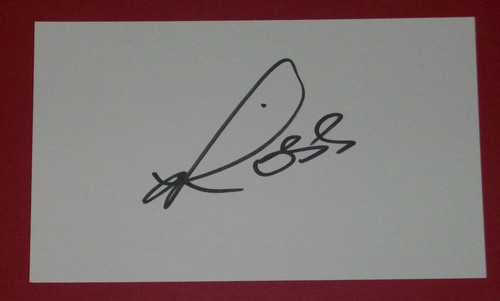 Ross fisher golf autograph - ross,