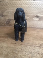 Black POODLE FIGURINE - RARE NORTH LIGHT MODEL - VERY GOOD CONDITION ORNAMENT