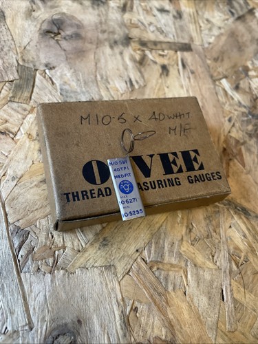 Vee thread measuring gauge - o-vee,