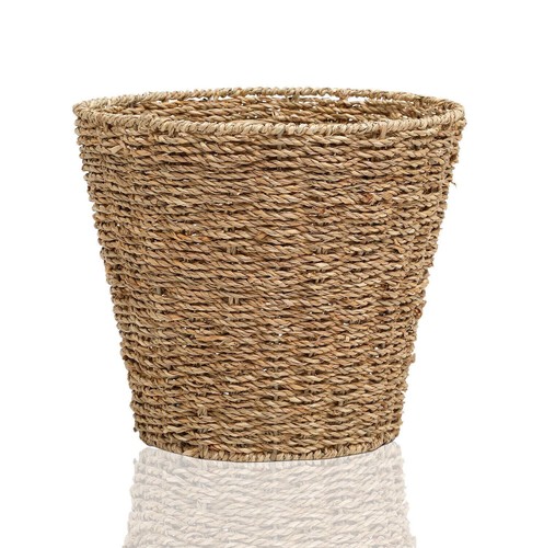 Round seagrass waste paper - round,