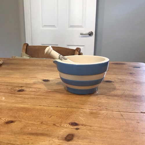 Green blue cornish ware - t,
