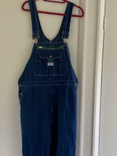 VINTAGE UNISEX DENIM DUNGAREES / OVERALLS SIZE W40 L29 BLUE LIBERTY OVERALLS