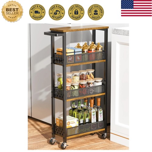 Tier slim rolling storage - 4-tier,
