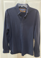 Zara Man Blue Button Shirt Men
