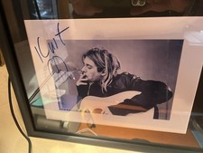 RARE KURT COBAIN SIGNED B&W