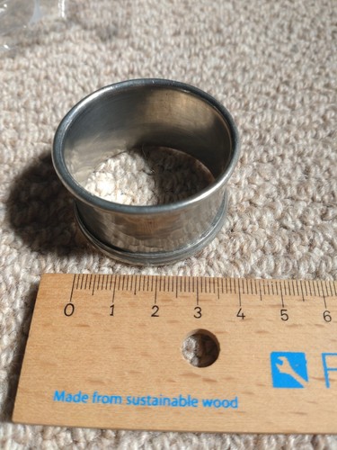 Pewter serviette ring - serviette,