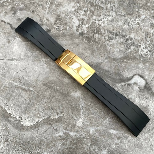 20mm lug black silicone rubber - 20mm,