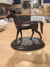 Bronze horse figure stand - horse,