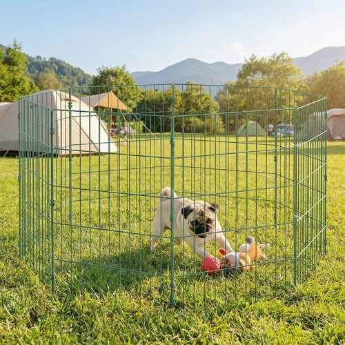 Pawhut panel pet pen - panel, dog