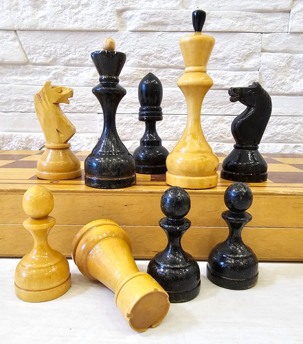 Vintage soviet chess - soviet, set