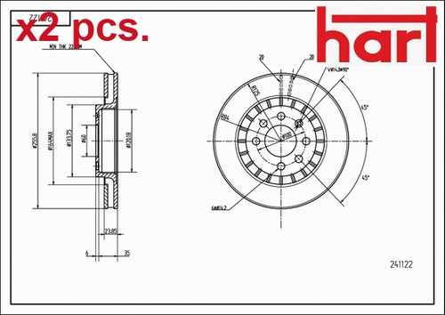 Pcs front brake - pcs,