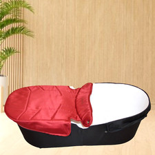 iCANDY LIME BLACK CARRYCOT / BASSINET & RED APRON & LINER & MATTRESS FOR NEWBORN