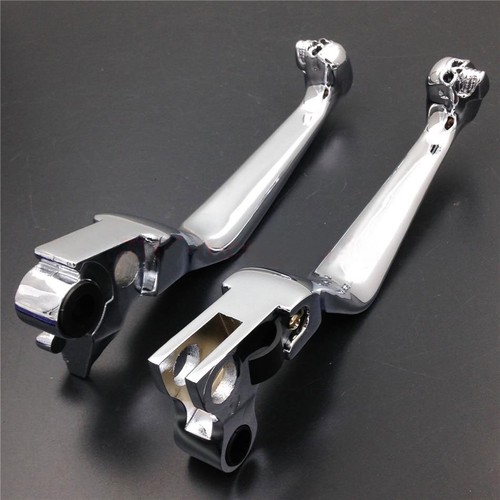 Chrome brake clutch - chrome, skull