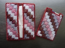 F]Tissue Holder and Card Cover, Handmade in Plastic Canvas