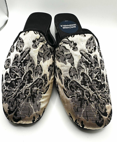 Ladies floral brocade mule - brocade,