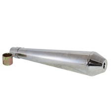 Exhaust Silencer Chrome Cafe